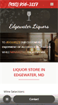Mobile Screenshot of edgewaterliquorsmd.com